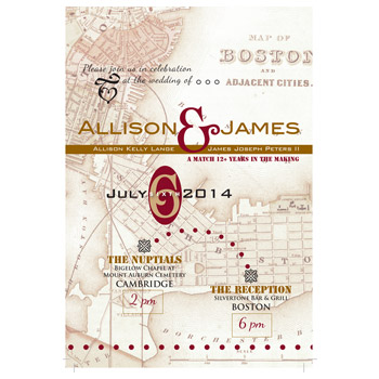 Wedding Invitations - Graphic Design by Kathy Florence